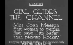 1934 Girl glides the channel