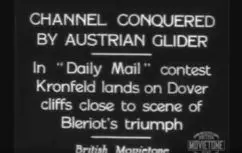 1931 Channel conquered by Austrian glider