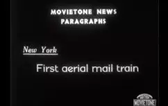 1934 First aerial mail train in NY