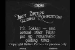 1922 First British gliding competition