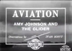 1937 Amy Johnson and the glider